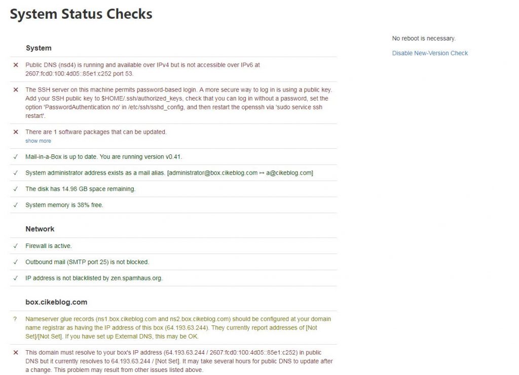 Linux利用MailinaBox搭建自己的私人域名邮箱 刺客博客 刺客博客